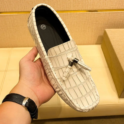 Canvas Shoes Men Business Casual All-Match Green Moccasins - Canvas Shoes - Abfuber - Mad Fly Essentials