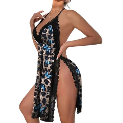 Lingerie Set Sexy Women's Underwear Loose Home Nightgown Slit Pajamas - Lingerie Set - Jayhw - Mad Fly Essentials
