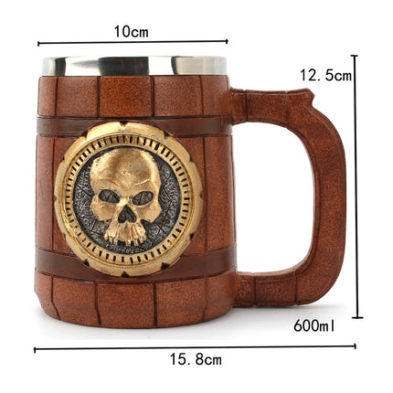 Coffee Mug 600ml Stainless Dragon Snake Animal Beer Mug - Coffee Mug - Medieval Decor - Mad Fly Essentials
