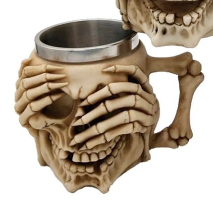 Beer Mug Skull 3D Wine Halloween Decoration - Beer Mug - Balonar - Mad Fly Essentials