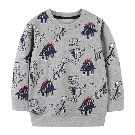Baby Boys Long Dinosaur Animal Graphic Sweaters