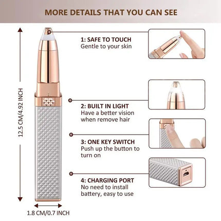Beauty Essentials Mini USB Eyebrow Trimmer Epilator - Beauty Essentials - Lanbena - Mad Fly Essentials