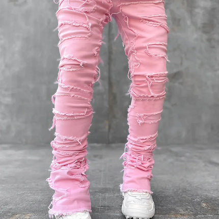 Jeans Men Straight Fit Stretch Casual Denim Pants - Jeans - Metaphor - Mad Fly Essentials