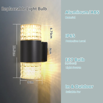 LED Wall Sconce Interior External Waterproof Sconce - LED Wall Sconce - Clode - Mad Fly Essentials