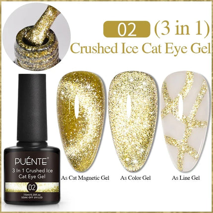 Nail Essentials Green Crystal Cat Magnetic Gel Polish - Nail Essentials - Rikonka - Mad Fly Essentials