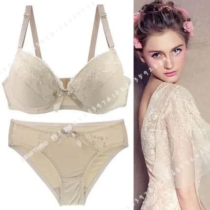 Lingerie Set Women Purple Pink Lace Thong Intimates Set - Lingerie Set - Ellolace - Mad Fly Essentials