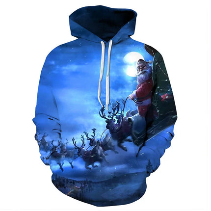 3D Hoodies Funny Santa Claus Streetwear Pullovers xs-6XL - 3D Hoodies - Vipol - Mad Fly Essentials