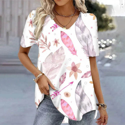 3D Butterfly Printed Short Women Blouse - Mad Fly Essentials