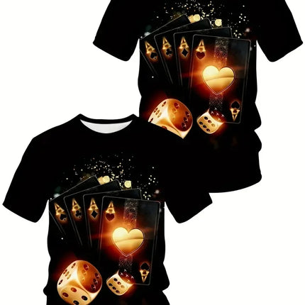 Shirt Men 3D Funny Poker King Playing Cards Medieval Tee - Shirt - Nifineo - Mad Fly Essentials