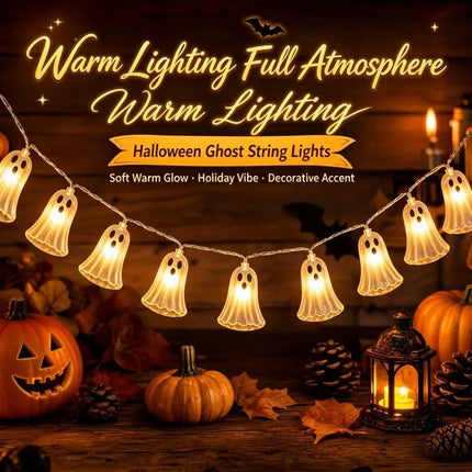 Halloween Decor Ghost Skull LED String Lights - Halloween Decor - Joyinled - Mad Fly Essentials