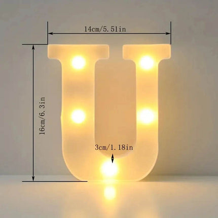 Wedding Decor Led Light Number Letters Sign - Mad Fly Essentials