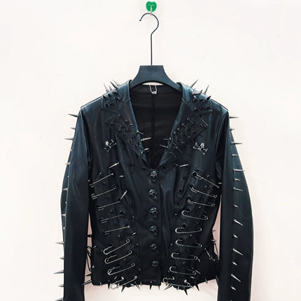 Jacket Women Gothic Leather Punk Y2K Vintage Outerwear - Jacket - Hageofly - Mad Fly Essentials