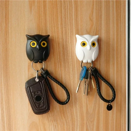 Magnetic Owl Key Holder Self Adhesive-Keychain Wall Decor