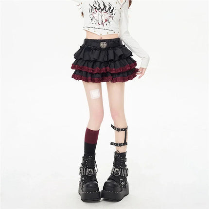 Mini Skirt Women Black Gothic 90s Summer Emo Skirt - Mini Skirt - Dicloud - Mad Fly Essentials
