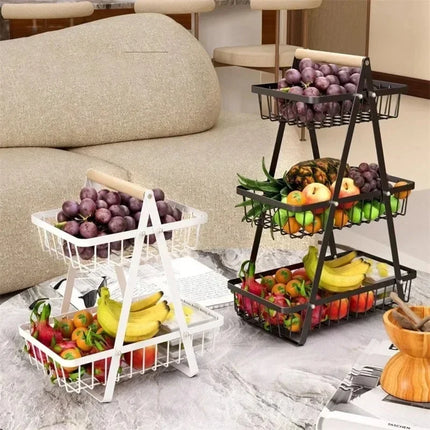 Kitchen Gadget Double Layer Fruit Organizer - Kitchen Gadget - Ootdty - Mad fly Essentials