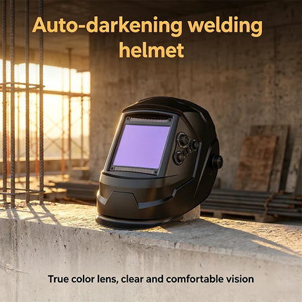 Welding Mask Black Light sensitive probes Solar Powered Helmet - Welding Mask - Jalu - Mad Fly Essentials