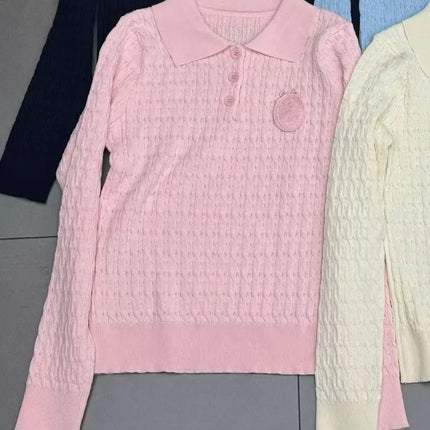 Business Attire Women Twist Knit Vintage Sweater - Business Attire - Magcomsen - Mad Fly Essentials