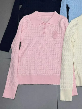 Business Attire Women Twist Knit Vintage Sweater - Business Attire - Magcomsen - Mad Fly Essentials