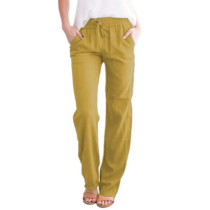 Pants Women Drawstring Casual Wide Leg Pants - Pants - Adyce - Mad Fly Essentials