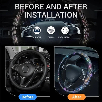 Auto Essentials Pink Sequin Steering Wheel Cover - Auto Essentials - Brangdy - Mad Fly Essentials