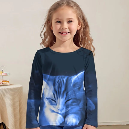Shirt Baby Girl 3D Unicorn Cat Animal Tops - Shirt - DXTON - Mad Fly Essentials
