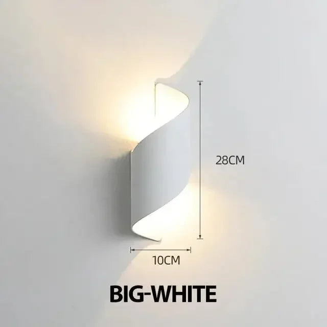 LED Wall sconce Modern Nordic Spiral Indoor Outdoor Lamp - LED Wall Sconce - Sternlicht - Mad Fly Essentials