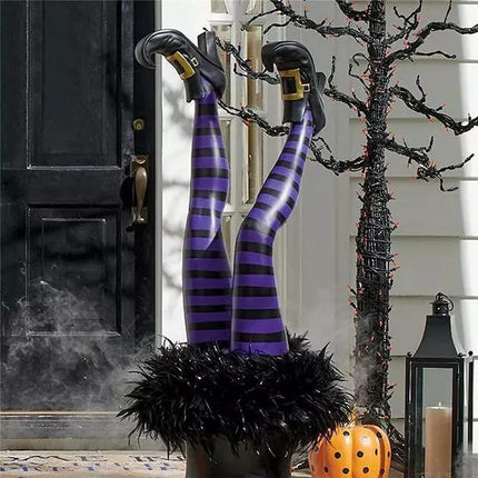 Halloween Witch Legs Decoration - Seasonal Decor Mad Fly Essentials