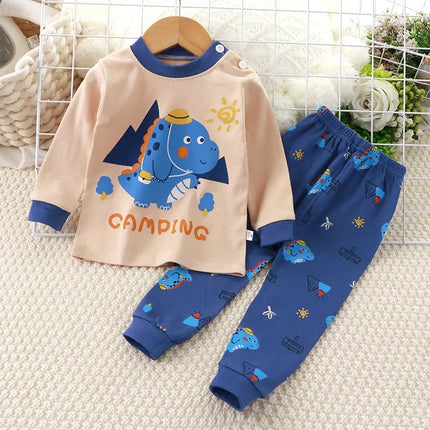 Pajama Set Baby Boy Funny Animal Long Sleepwear Pajamas - Pajama Set - Little Maven - Mad Fly Essentials