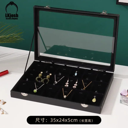 High Capacity Single-Layer Lock Jewelry Box
