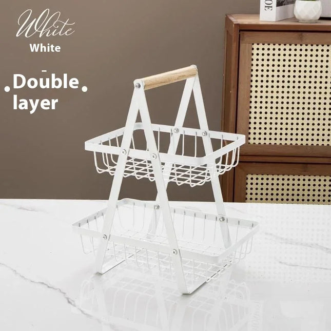 Kitchen Gadget Double Layer Fruit Organizer - Kitchen Gadget - Ootdty - Mad fly Essentials