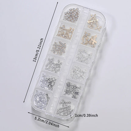 Nail Essentials Metal Punk Full Glitter Diamond Cross Nail Art - Nail Essentials - Nail Art - Elaimei - Mad Fly Essentials