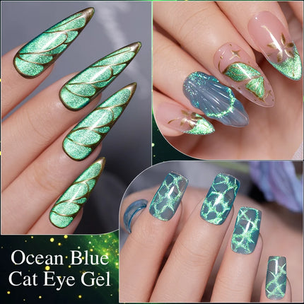 Nail Essentials Green Crystal Cat Magnetic Gel Polish - Nail Essentials - Rikonka - Mad Fly Essentials