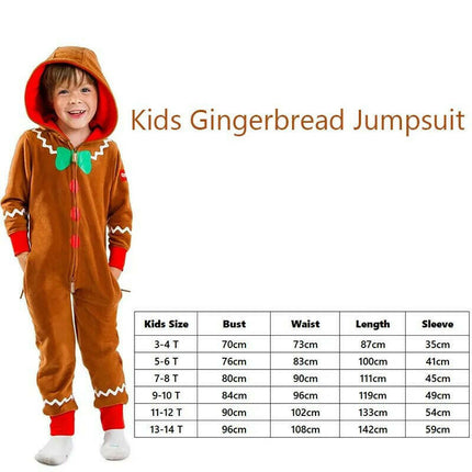 Baby Boy Gingerbread Christmas Costume Jumpsuit - Kids Shop Mad Fly Essentials