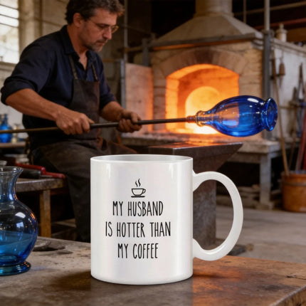 Coffee Mug My Husband Is Hotter Than My 11oz Mug - Coffee Mug - Magic Mugs - Mad Fly Essentials