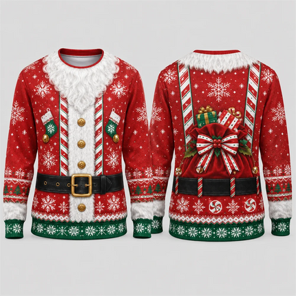 3D Hoodies Men Xmas Rocking Skull Christmas Viking Sweater - 3D Hoodies - Vikineey - Mad Fly Essentials