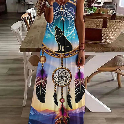 Women 3D Summer Bohemian Maxi Dress - Mad Fly Essentials