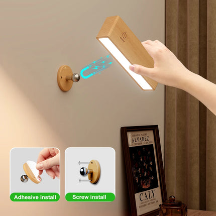 LED Pendant Light 360 Rotatable Beech Wood Wall Lamp - LED Pendant Light - IMDGR - Mad Fly Essentials