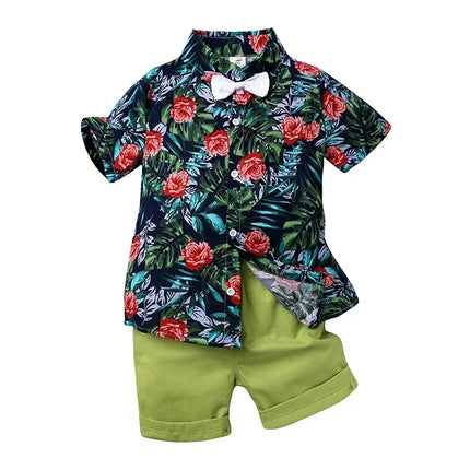 Clothing Set Boy Summer Floral Vacation Seasonal Wear - Clothing Set - Surferfish - Mad Fly Essentials