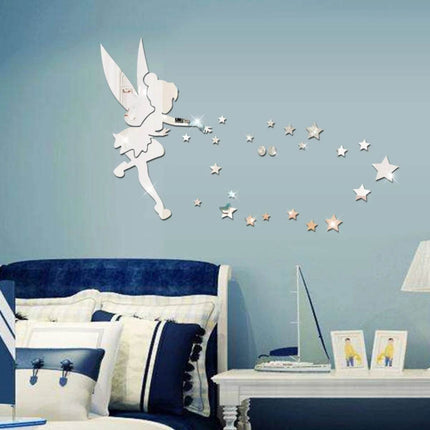 Kids Room Fairy Mirror 3D Wall Sticker - Mad Fly Essentials