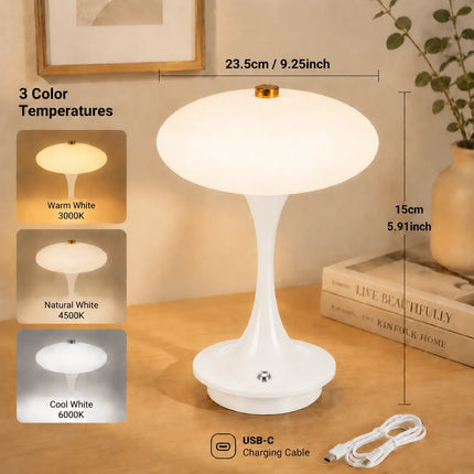 Desk Lamp Vintage Bedroom LED USB Mushroom Lamp - Desk Lamp - Nordic Creations - Mad Fly Essentials