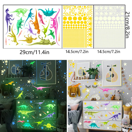 3D Wall Sticker Luminous Cartoon Dinosaur Decal - 3D Wall Sticker - Zooyoo - Mad Fly Essentials