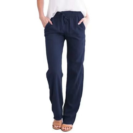 Pants Women Drawstring Casual Wide Leg Pants - Pants - Adyce - Mad Fly Essentials