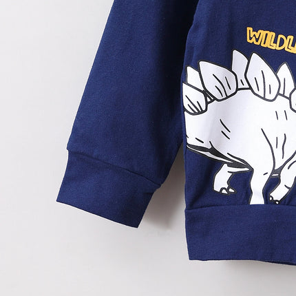 Baby Toddler Outfit Boy Dinosaur Hoodies Set - Baby Toddler Outfit - Aile Rabbit - Mad Fly Essentials
