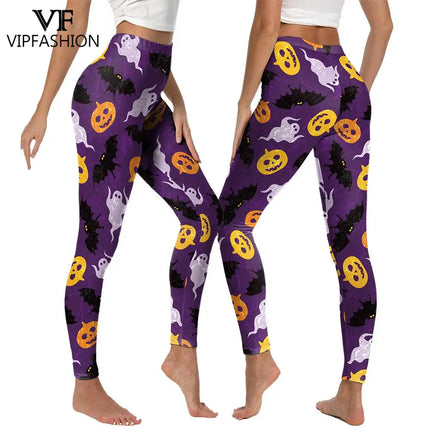 Fitness Leggings Women Halloween Punk Ghost Striped Leggings - Fitness Leggings - Youre My Secret - Mad Fly Essentials