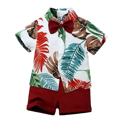 Clothing Set Boy Summer Floral Vacation Seasonal Wear - Clothing Set - Surferfish - Mad Fly Essentials
