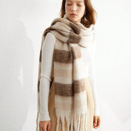 Scarf Women Thick Cashmere Rainbow Shawl - Scarf - Scarf - Pixiekiki - Mad Fly Essentials