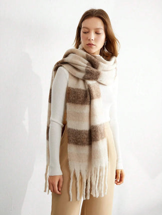 Scarf Women Thick Cashmere Rainbow Shawl - Scarf - Scarf - Pixiekiki - Mad Fly Essentials