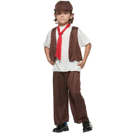 Costume Boy Medieval Worker Halloween Party Costume Set - Costume - Kid Essentials - Mad Fly Essentials