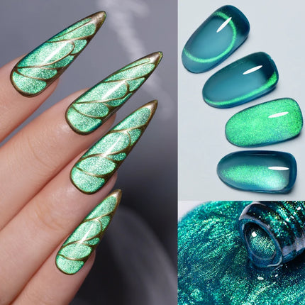 Nail Essentials Green Crystal Cat Magnetic Gel Polish - Nail Essentials - Rikonka - Mad Fly Essentials