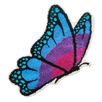 Home Tufted Butterfly Shape Area Rug